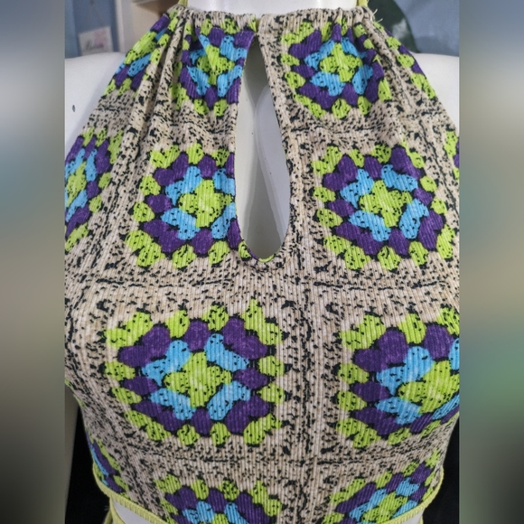 NWT Sexy Multicolor Bodycon Cut Out Halter Mini Dress By Rue21 Sizes Small - Picture 7 of 10